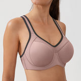 Women's Racerback Underwire Sport Bra Brick