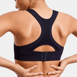 Women's Racerback Front Adjustable Sports Bra Navy