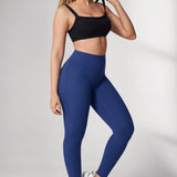 Women's Hugcurve Hidden Scrunch Butt Leggings 25" - No Front Seam Nightfall Blue