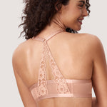 Women's Lacy Racerback Bra Black
