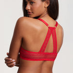 Women's T-shirt Racerback Bra Lipstick Red