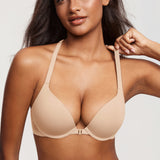 Women's T-shirt Racerback Bra Beige