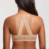 Women's T-shirt Racerback Bra Beige
