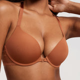 Women's T-shirt Racerback Bra Bronze Beige