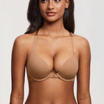 Women's T-shirt Racerback Bra Gravel Beige