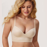 Women's T-shirt Push Up Bra Hazelnut