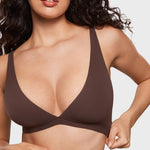 Women's Inbarely® Soft Deep V Triangle Bralette Hazelnut