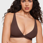 Women's Inbarely® Soft Deep V Triangle Bralette Hazelnut