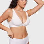 Women's Inbarely® Soft Deep V Triangle Bralette Snow White