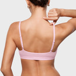 Women's Inbarely® Soft Deep V Triangle Bralette Sweet Pink