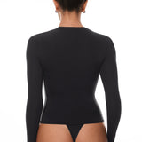 Women's Single-Layer Basic Long Sleeve Shirts Black