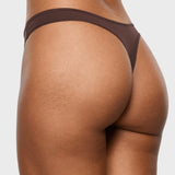Women's V-shaped Low Rise Thongs 3 Pack Basic 5 (3pack)