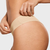 Women's Smooth High Cut Cheeky Briefs 3 Pack Light Oatmeal (3pack)