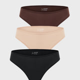 Women's Smooth High Cut Cheeky Briefs 3 Pack Basic 5 (3pack)