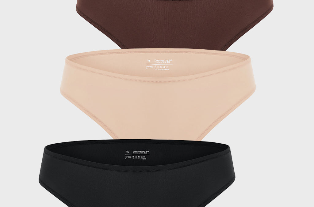 Women's Smooth High Cut Cheeky Briefs 3 Pack Basic 5 (3pack)