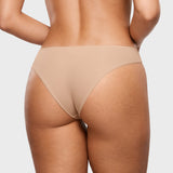Women's Smooth High Cut Cheeky Briefs 3 Pack Wheat (3pack)