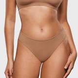 Women's Smooth High Cut Cheeky Briefs 3 Pack Gravel (3pack)