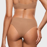 Women's Smooth High Cut Cheeky Briefs 3 Pack Gravel (3pack)