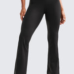 CRZ YOGA Women's High Waist Flare Leggings 29" Black