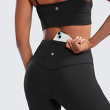 CRZ YOGA Women's High Waist Flare Leggings 29" Black