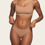 Women's Cheeky High Cut Bikini 3 Pack Natural (3pack)
