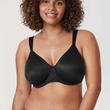 Women's Smooth Minimizer Underwire Bra Black