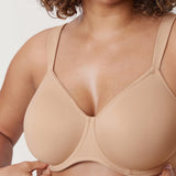 Women's Smooth Minimizer Underwire Bra Soft Tan