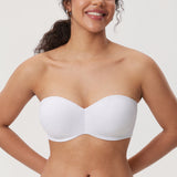 Women's Underwire Strapless Bra White
