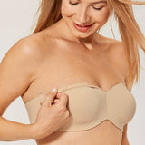 Women's Underwire Strapless Bra Soft Tan