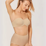 Women's Underwire Strapless Bra Soft Tan