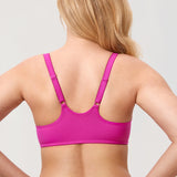 DELIMIRA Women's Front Closure Unlined Bra Hibiscus Purple