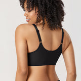 Women's Seamless U-back Front Closure Bra Black