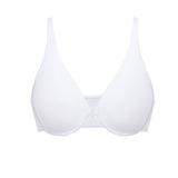 Women's Seamless U-back Front Closure Bra White