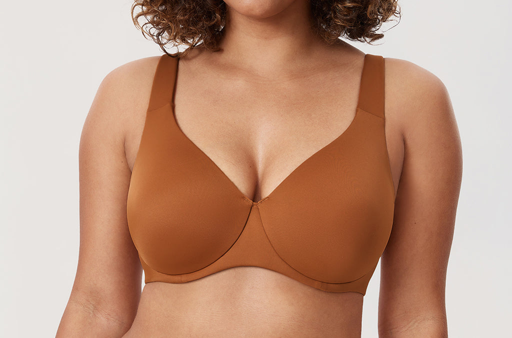 Women's Unlined Minimizer Bra Bronze Beige