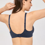 Women's Unlined Minimizer Bra Sapphire Heather