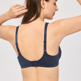 Women's Unlined Minimizer Bra Sapphire Heather