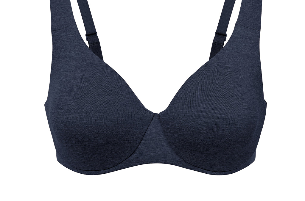 Women's Unlined Minimizer Bra Sapphire Heather