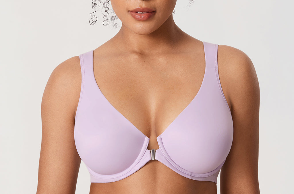 Women's Plunge Back Posture Bra Orchid Hush