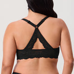 Women's Vintage Lace Racerback Bra Lipstick Red