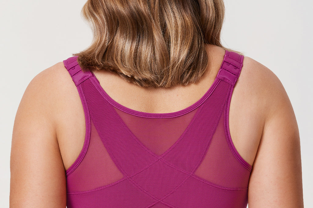 Women's Soft X-shaped Back Posture Bra Black