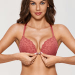 Women's Lacy Racerback Bra Black