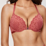 Women's Lacy Racerback Bra Black