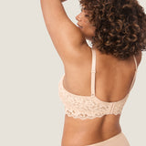 Women's Supportive Lace Nursing Bralette Beige @model_info:nursing