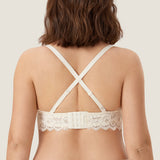 Women's More Coverage Lace Nursing Bralette Ivory @model_info:nursing