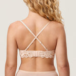Women's More Coverage Lace Nursing Bralette Beige @model_info:nursing