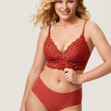 Women's More Coverage Lace Nursing Bralette Pumpkin @model_info:nursing